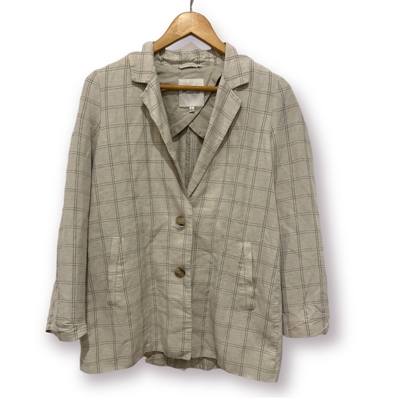 Madewell Dorset Blazer in Windowpane Grid - Picture 2 of 7